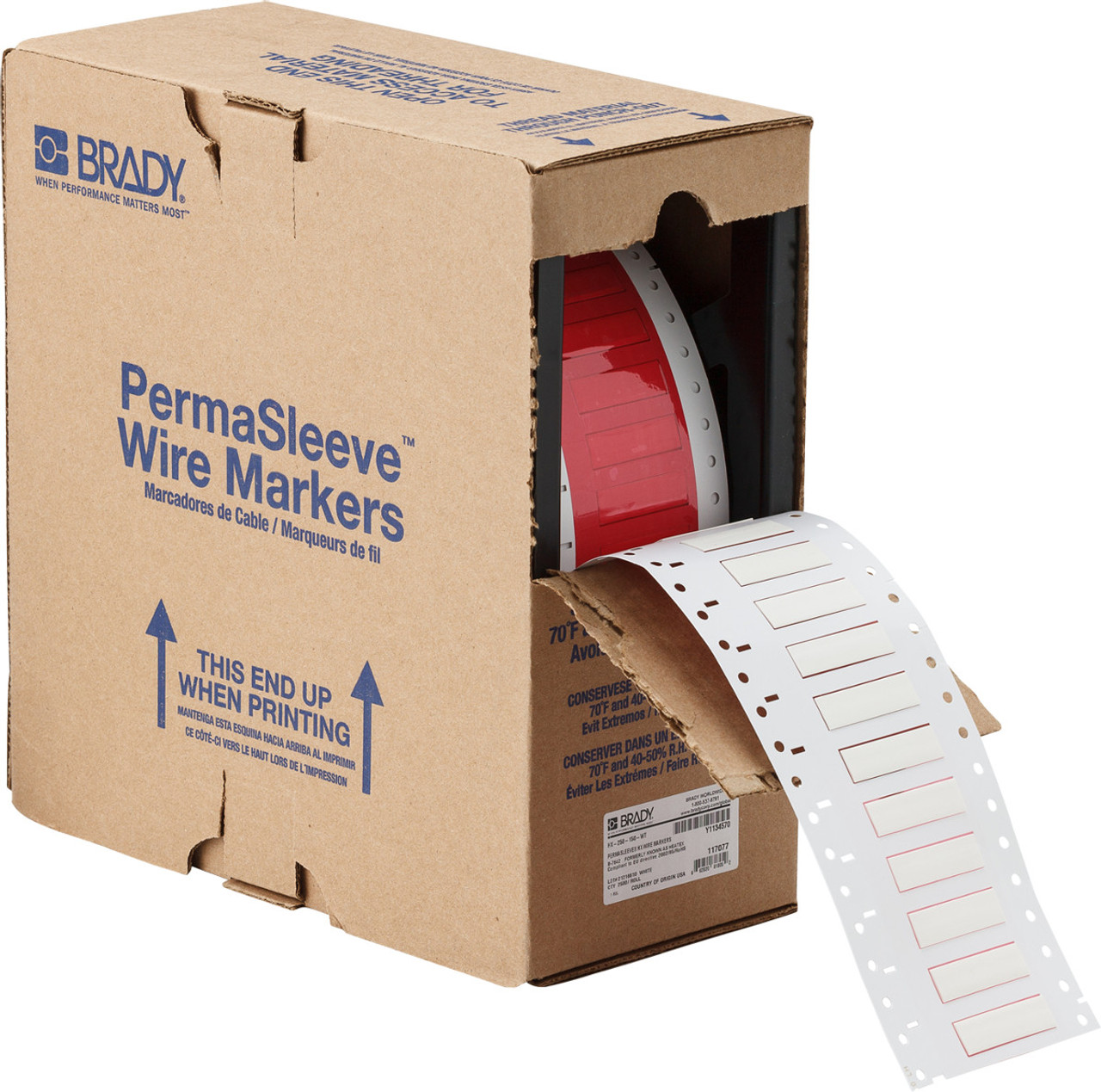 Brady термоусадочный маркер HX-250-150-WT-2